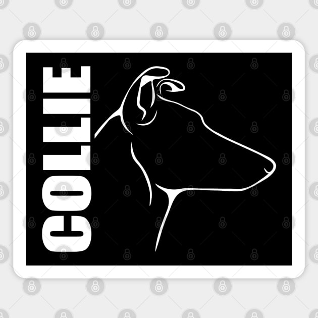 Proud Smooth Collie profile dog lover Magnet by wilsigns